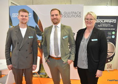 Julian Kirchner, Kevin Tödtmann und Daniela Schneider von Solipac.