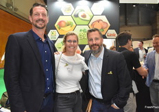 Thomas Dannapfel, Kerstin Meyer und Garo Hambarsounian von ABC Fresh. Das Hamburger Unternehmen teilte wie gewohnt einen Stand mit den Partnern der Firma Trofi.