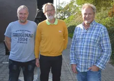 Wilfried Holst (BioMycoTec), Christian Oertel und Torsten Jonas der Pilzgarten GmbH Helvesiek. Die Unternehmensgruppe verfügt sowohl über eine eigene Substratherstellung (BioMycoTec) als auch einen Zuchtbetrieb.