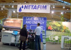 Reger Austausch am Stand des Bewässerungsexperten Netafim.