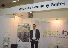 ecotube Germany GmbH entwickelt und vertreibt innovative Bewässerungstechnik für den Obst- und Gemüsebau. "Wir bieten u. a. Kreisbewässerung für Heidelbeerpflanzen und können über 100m homogen bewässern", so Sebastian Ebers.
