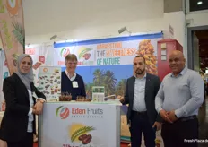 Das Team von Eden Fruits (v.l.n.r.): Amina Magri Elouadjeri, Alexander Lasslop, Muhamed Ali Benghezal und Geschäftsführer Messaoud Bousnina