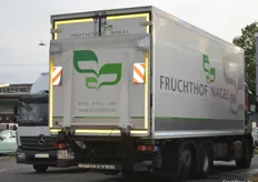 Ein Lkw des Fruchthofs Nagel. Das Unternehmen mit Standorten in Neu-Ulm, Ilsfeld und Worms betreibt unter anderem eine eigene Bananenreiferei.