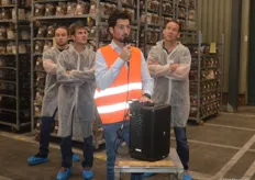 Joost Hesen führte die HLP-Mitglieder durch die neuen Produktionshalle am Standort Heerewaarden.