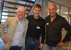Pilzbau-Berater Martin Van De Vorle, Alex Lussi von Gotthard-Pilze AG und John Verbruggen vom gleichnamigen Pilzkonzern