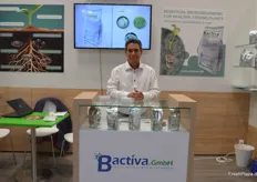 Enrique Vanegas Espisona der Bactiva GmbH. Das Unternehmen entwickelt Mikroorganismen und Bodenadditiven für sämtliche Bereiche der Landwirtschaft. 