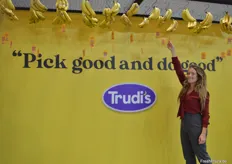 Fyffes nutzte die Gelegenheit, die neue Bananenmarke Trudi's zu launchen. Das Label ist bald europaweit am POS vorzufinden.