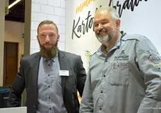 Chris Bastian (Vertrieb) von der Ibuss Kartoffelcenter GmbH & Co. KG und Andreas Heising (Außendienst) von Mein Elbtaler GmbH & Co. KG