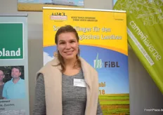 Franziska Hohmann von der Biolchim Deutschland GmbH, einem Hersteller von Biostimulanzien, Spezialdüngern und Spurenelementen mit Hauptsitz in Italien