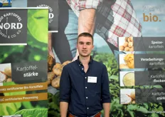 Steffen Hiestermann von der Bio Kartoffel Nord GmbH & Co. KG, die eine Vielzahl an Kartoffelprodukten anbietet.