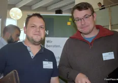 Simon Tewes vom Bioland e.V. und Hannes Schulz von der Öko-Beratungsgesellschaft mbH