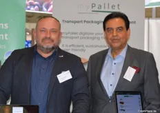 MyPallet mit Sitz in Norderstedt hilft Unternehmen beim effizienten Behältermanagement, damit die Verluste während der Lieferkette reduziert werden können, so Frank-Peter Wind (l).