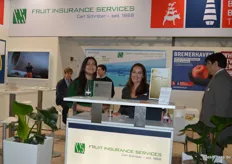 Auch Fruit Insurance Services, ein Tochterunternehmen der Unternehmensgruppe Carl Schörter, war am Bremer Gemeinschaftsstand vertreten.