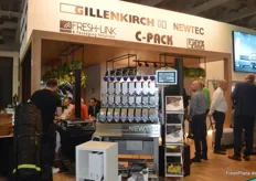 Am bunten Gemeinschaftsstand in der Halle 2.1 präsentierten sich u. a. die deutschen Unternehmen Gillenkirch und C-Pack.