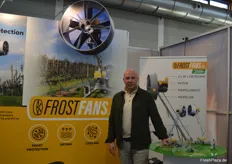 Ernst Slabbekoorn vom Obstbauzulieferer Frostfans. Das Unternehmen entwickelt und vertreibt moderne Lösungen zur Frostbekämpfung im Obstbau.