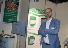 Christian Eidam von Menno Chemie war zum ersten Mal als Aussteller auf der Anuga FoodTec vertreten. Das deutsche Unternehmen entwickelt Reinigungs- und Desinfektionsmittel für alle Arten von Anwendungen in der Lebensmittelindustrie.