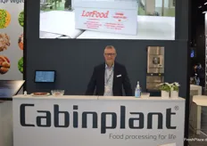 Jan Töffner Andersen vom dänischen Unternehmen Cabinplant. Das Unternehmen entwickelt insbesondere Wiege- und Verpackungslinien für gefrorenes Obst und Gemüse.