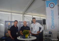 Frank Fischer, Klaas van der Vegt und Dries Claes von Omnivent. Das Unternehmen entwickelt Raumbelüftungssysteme für die Kartoffel- und Zwiebellagerung.