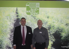 Felix Grebhardt und Jörg Gottwald von der Südwestdeutschen Saatzucht.