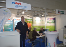 Blick auf den geteilten Stand der beiden Gartenbau-Zulieferer Ammerlaan und Cogas.