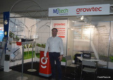 Robin Derks von growtec teilte einen Stand mit den Kollegen von Mjtech.