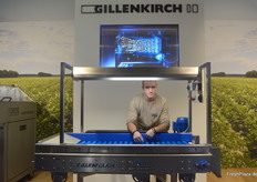 Das Unternehmen Gillenkirch präsentierte den neuesten Verlesetisch für rundförmige Erzeugnisse.