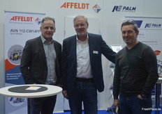 Das Team von Affeldt mit Jörg Greiwe (m) teilte sich einen Stand mit den Kollegen von Palm Systems.