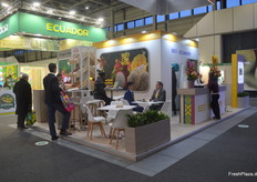 Blick auf den ecuadorianischen Gemeinschaftsstand