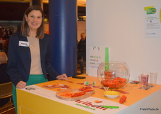 Jessica Zomerdijk von Enza Zaden: Die kernlose Spitzpaprika namens Tribelli wurde in diesem Jahr für den FLIA nominiert.