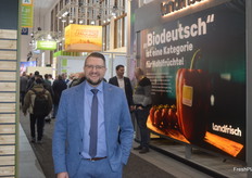 Andreas Herbrandt von Cartonpack nutzte am zweiten Tag die Gelegenheit, eine Runde in der 'deutschen' Halle 20 zu drehen.