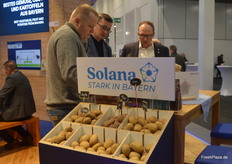 Reger Austausch bei Solana: Das Kartoffelzüchtungsunternehmen war auch in diesem Jahr am bayerischen Gemeinschaftsstand vertreten.