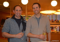 Zwei Gemüseproduzenten aus der Ostschweiz nutzten die Gelegenheit, sich mit Branchenkollegen zu treffen.