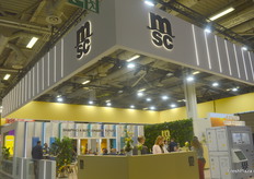 Blick auf den bunten MSC Stand.