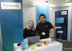 Franziska Wolkwitz und Christian Böm des Fraunhofer Instituts.