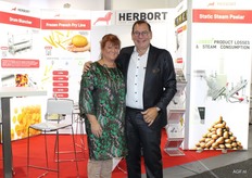 CEO Lieven Depraetere von Herbort gemeinsam mit einer Kollegin.