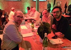 Auch Stefan Lindner (l) vom gleichnamigen Unternehmen aus Frankfurt zeigte Präsenz.