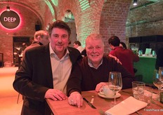 Frank Willhausen vom BDF und François Maes, Gründer und Seniorchef des belgischen Importunternehmens Special Fruit.
