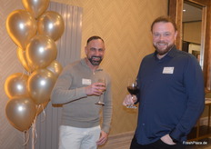 Das Team von Hans A. Wüst, einem Tochterunternehmen des Gemüserings mit Sitz in Lambsheim: Telmo Afonso und Andre Buchröder.