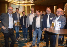 Auch die österreichische Kartoffelwirtschaft war reichlich vertreten. Im Bild: Vertreter der Firmen NÖS, Grimme, Agrana, Dorfinger sowie Prischink.