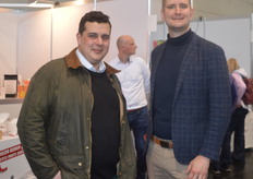 Verpackungshersteller HK-Pack aus Grafschaft war als Besucher vor Ort. Das Unternehmen zählt bereits mehrere Verpackungshändler, die als Aussteller vertreten waren, zu seinem Kundenstamm, so Vertriebsleiter Benjamin Wegner (r).
