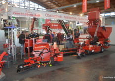 Hochbetrieb am Stand der Feucht-Obsttechnik.