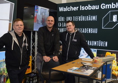 Das Dreiergespann der Firma Walcher mit Geschäftsführer Markus Walcher (m).