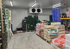 Blick ins Kühlhaus der Firma FuSa.