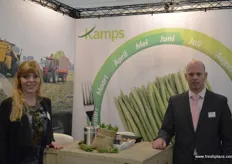Kamps Buschbohnen GmbH markets fresh bush beans of the highest quality. Elly Verijdt and Marius Kamps were at the Kamps booth.