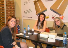 The Bisa Ambalaj team (Turkey): Damla, International Client Specialist Duysal Ekinci and Julie