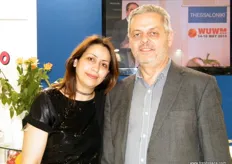 Ms. Katerina with General Manager Panagiotis Kakafikas of Central Market of Thessaloniki