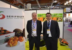 Vicente José Serisuelo (left) from Serifruit, with his colleague. The company based in Betxi, Spain, trades citrus all year round and green melons in summer.