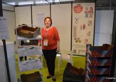Kareen Besbouis from the Carton Ondulé de France ( Corrugated Carsboard Association ) promotes cardboard packagings solutions.