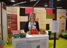 Anne Baumuller, manager of Naturalvi,promotes paper packaging solutions for fruits and vegetables.