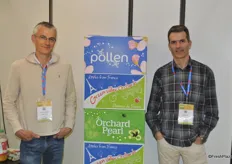 Francois-Xavier Salmon and Damien Dhulst from Tifanette, overseas exporter of apples